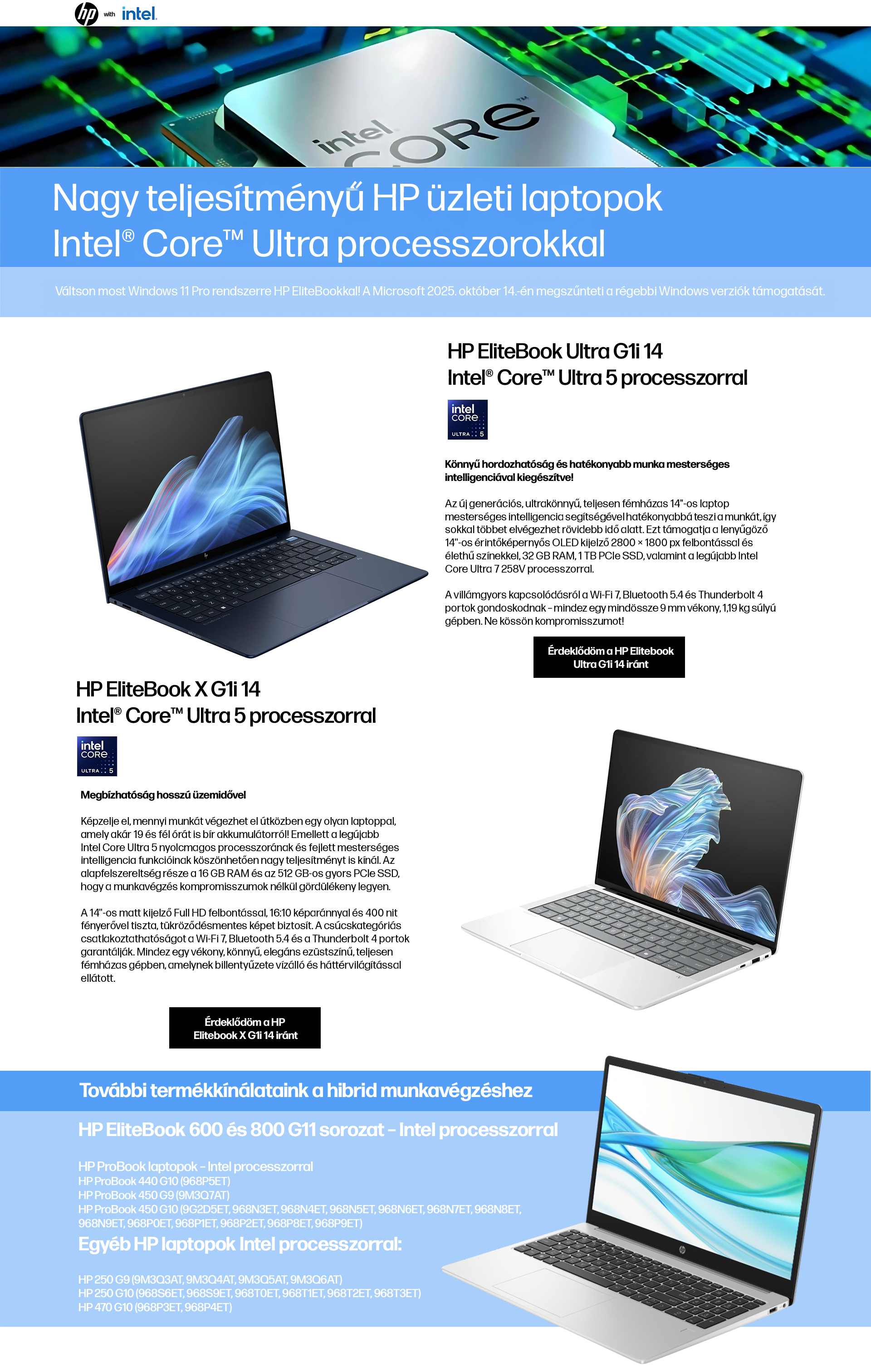 HP Üzleti Laptopok